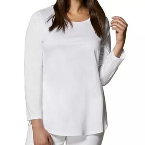 Marina Rinaldi Marina Sport white jersey 3/4 sleeve top XL